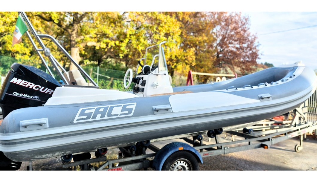 Gommone Sacs 590 motorizzato Mercury Optimax 150 2 tempi
