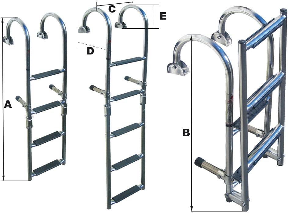 Scaletta acciaio inox serie Viper