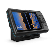 Carica l&#39;immagine nel visualizzatore di Gallery, Ecoscandaglio GARMIN STRIKER VIVID 7sv (schermo 7&quot;) con trasduttore GT52HW-TM ClearVü/SideVü prof./temp. da poppa (150/240 - 455/800 kHz)
